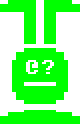 A small pixel art rabbit